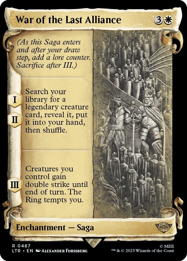 War of the Last Alliance 487 (Universes Beyond: The Lord of the Rings: Tales of Middle-earth)  - Showcase Scroll Foil