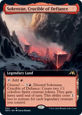 Sokenzan, Crucible of Defiance 504/302 (Kamigawa: Neon Dynasty)  - Extended Art