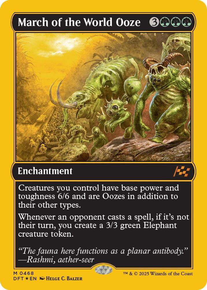 March of the World Ooze 468 (Aetherdrift)  - First-Place Foil