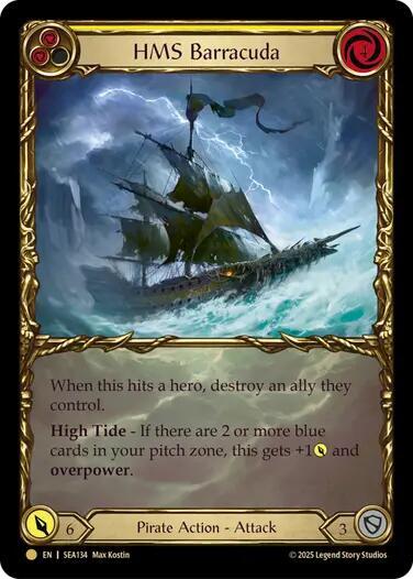 HMS Barracuda Treasure (High Seas)  - Cold Foil