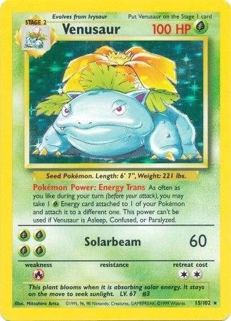 Venusaur 015/102 (Base Set)  - Holofoil