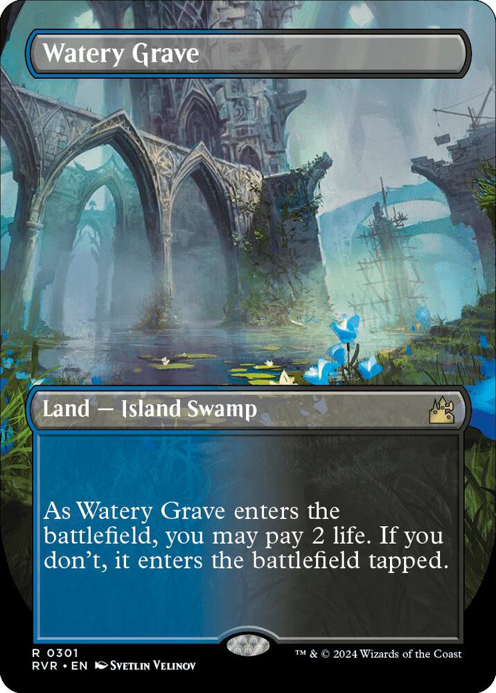 Watery Grave 301 (Ravnica Remastered)  - Borderless Foil