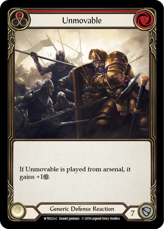 Unmovable Red (Welcome to Rathe)  - 1st Edition Normal