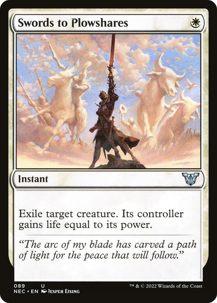 Swords to Plowshares 89/38 (Commander: Kamigawa: Neon Dynasty) 