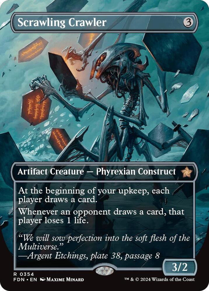 Scrawling Crawler Borderless 354 (Foundations)  - Borderless