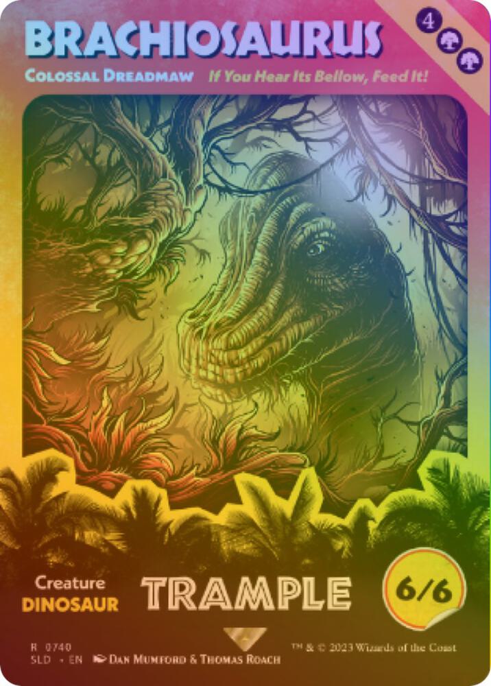 Brachiosaurus Colossal Dreadmaw Rainbow Foil (Secret Lair Drop Series)  - undefined