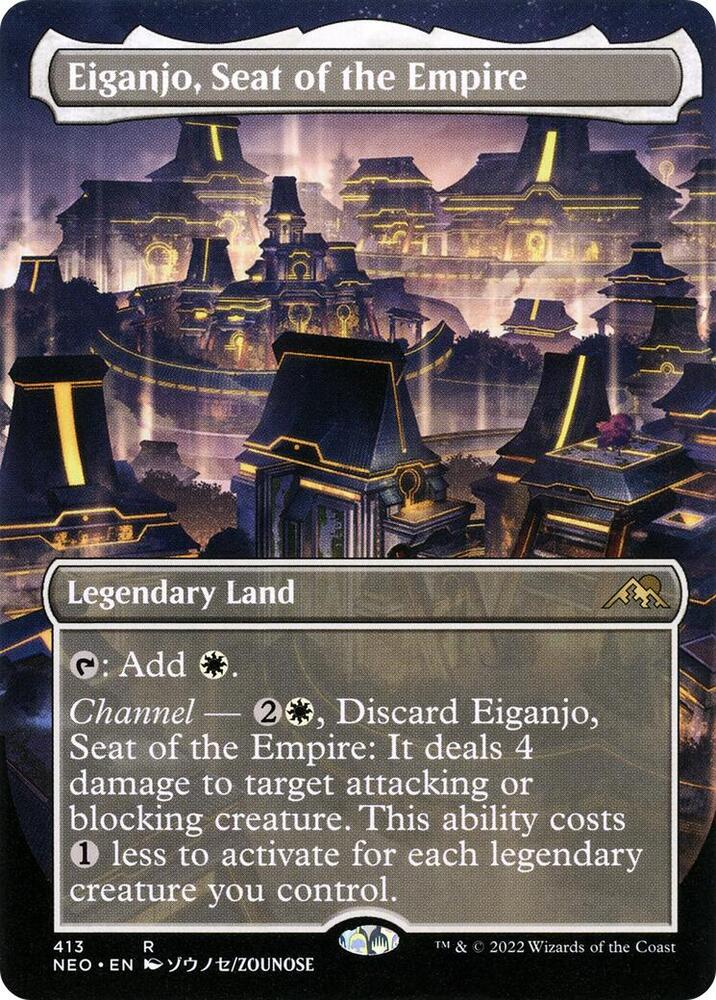 Eiganjo, Seat of the Empire 413/302 (Kamigawa: Neon Dynasty)  - Borderless