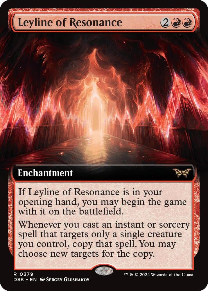 Leyline of Resonance Extended Art (Duskmourn: House of Horror) 