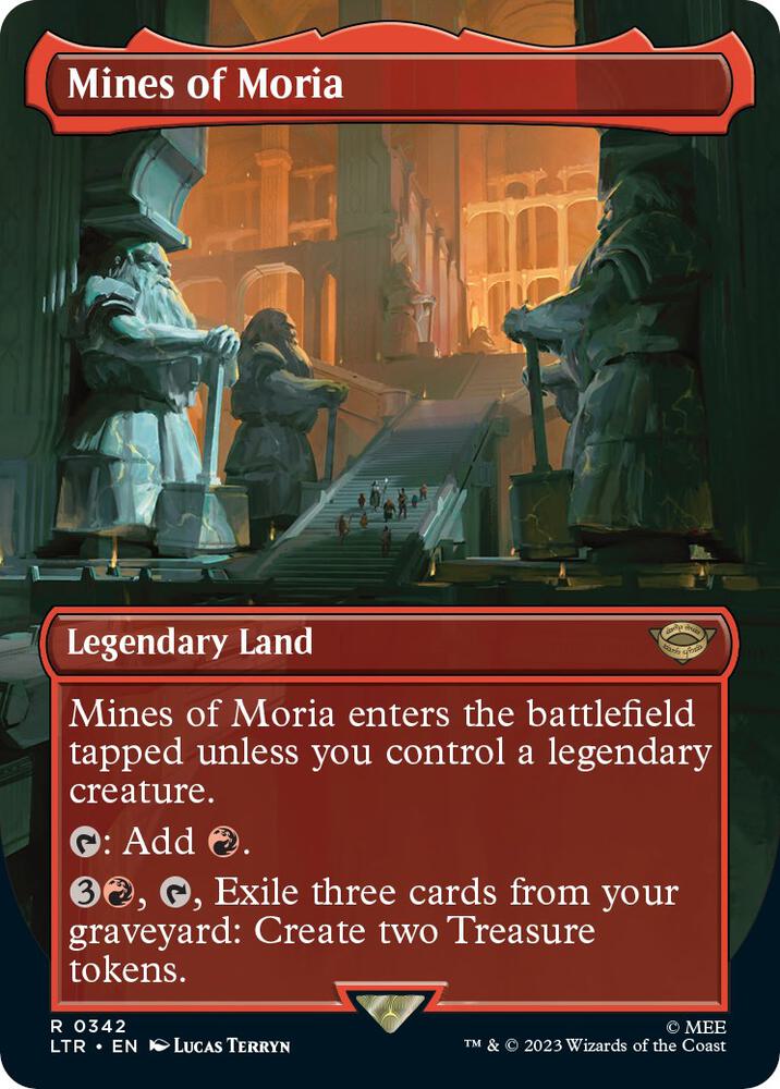 Mines of Moria 342/281 (Universes Beyond: The Lord of the Rings: Tales of Middle-earth)  - Borderless