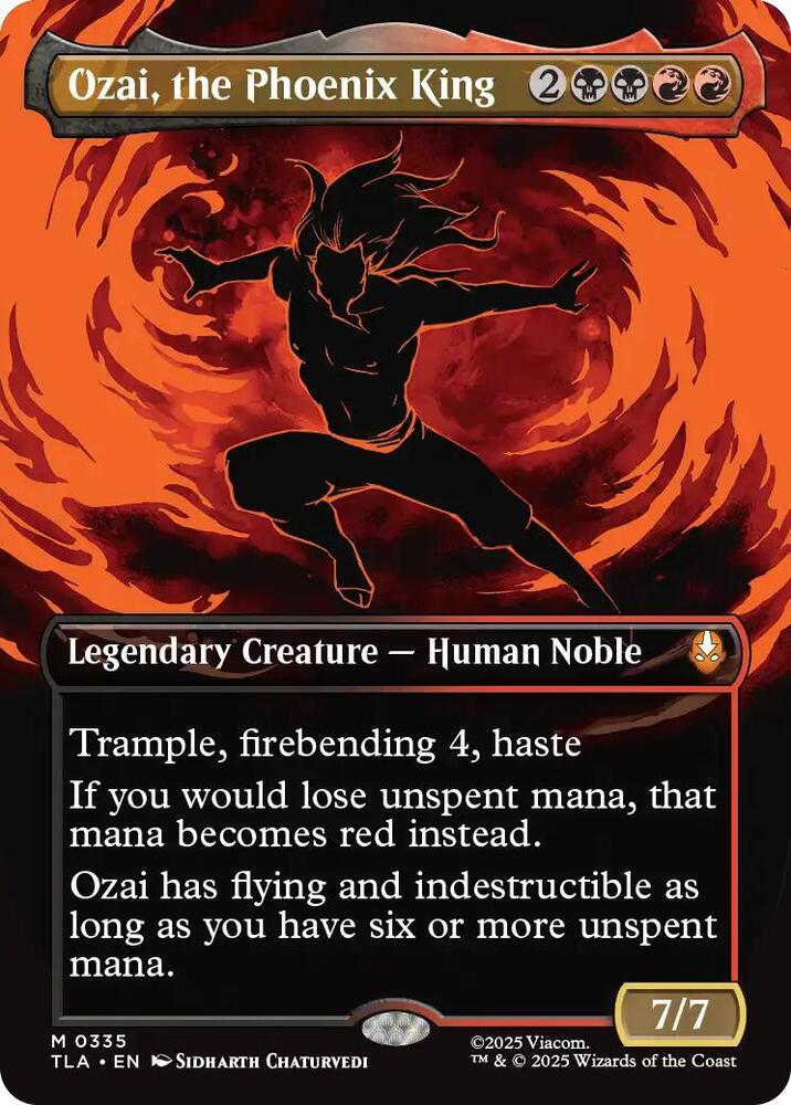 Ozai, the Phoenix King 335/286 (Avatar: The Last Airbender)  - Borderless Foil