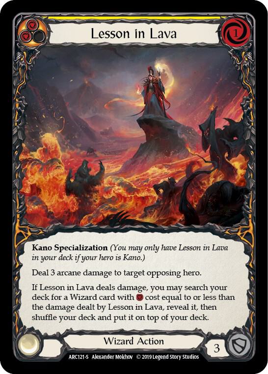 Lesson in Lava (Arcane Rising)  - 1st Edition Normal