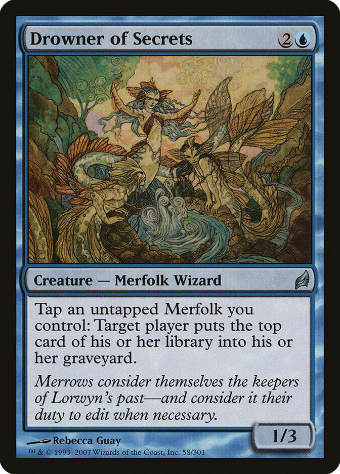 Drowner of Secrets 58/301 (Lorwyn)  - Foil
