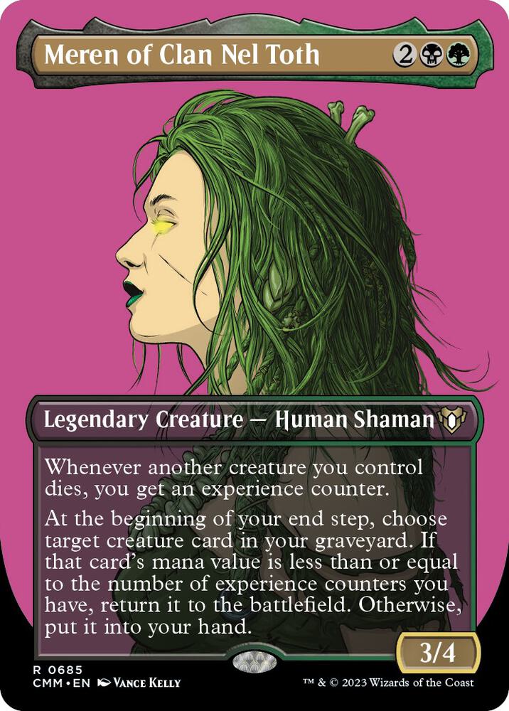 Meren of Clan Nel Toth 685 (Commander Masters)  - Borderless Foil