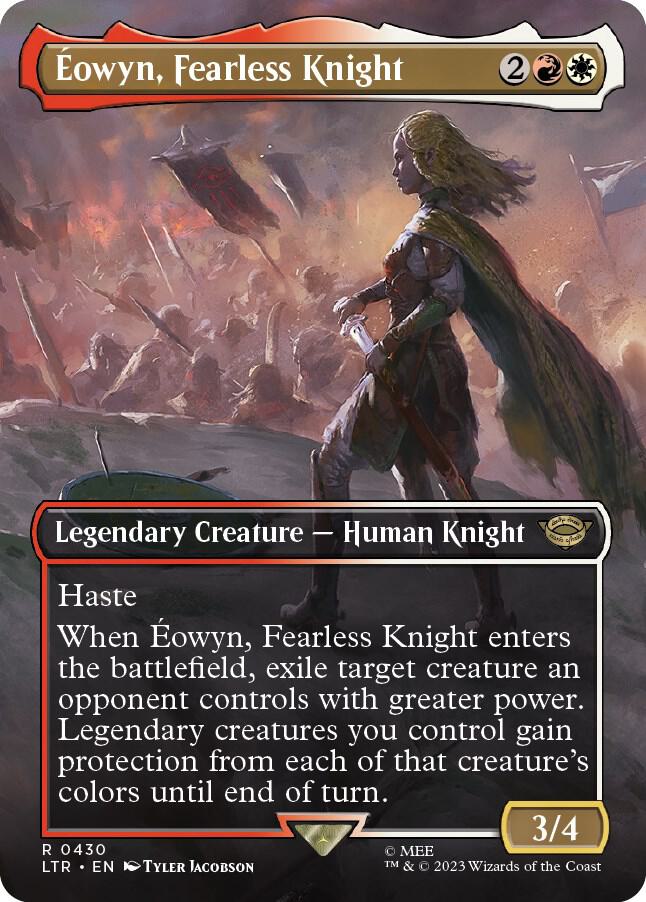 Éowyn, Fearless Knight 430/281 (Universes Beyond: The Lord of the Rings: Tales of Middle-earth)  - Borderless Foil