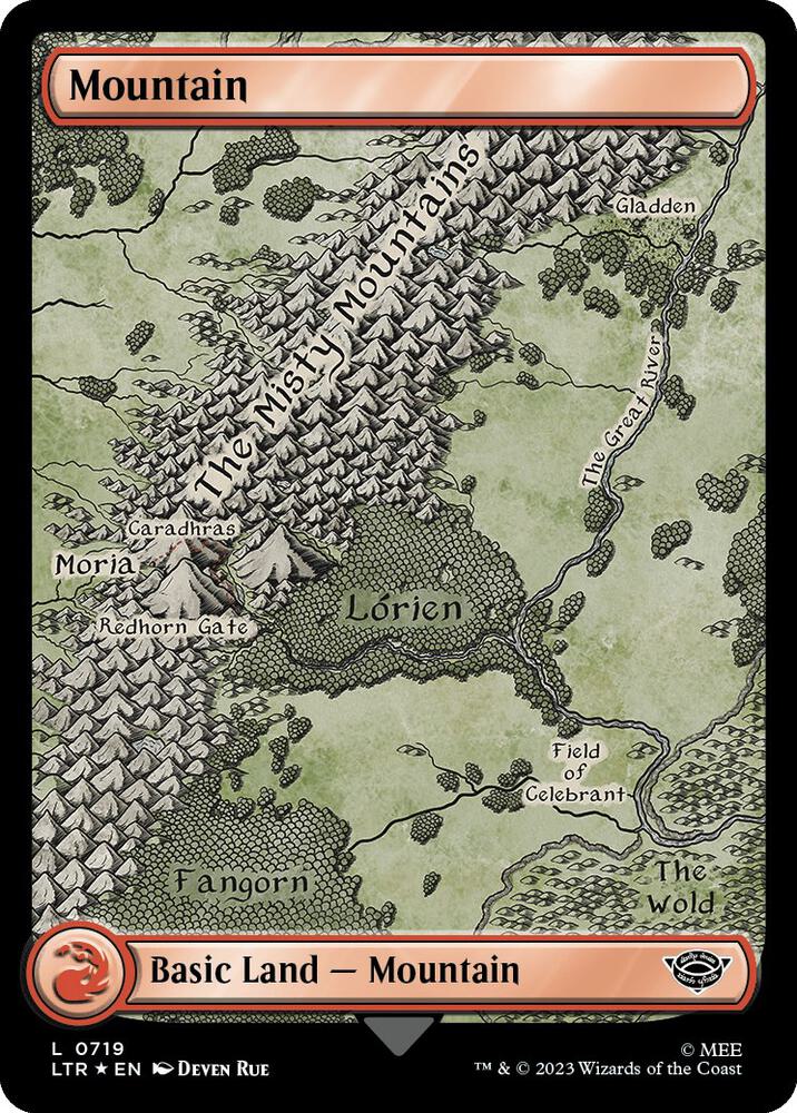 Mountain 719/281 (Universes Beyond: The Lord of the Rings: Tales of Middle-earth)  - Full Art Surge Foil
