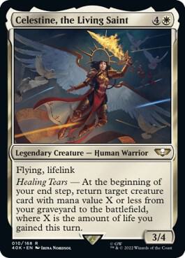 Celestine the Living Saint Surge Foil (Universes Beyond: Warhammer 40,000)  - undefined