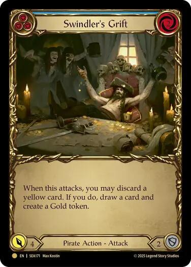 Swindlers Grift Blue Treasure (High Seas)  - Cold Foil