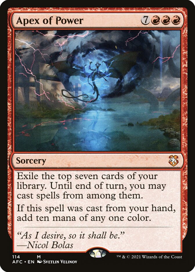 Apex of Power (Commander: Adventures in the Forgotten Realms) 