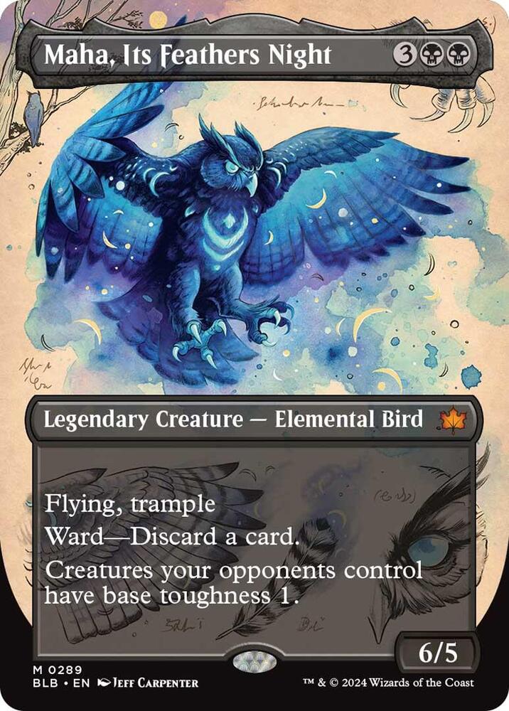 Maha Its Feathers Night Borderless (Bloomburrow)  - undefined