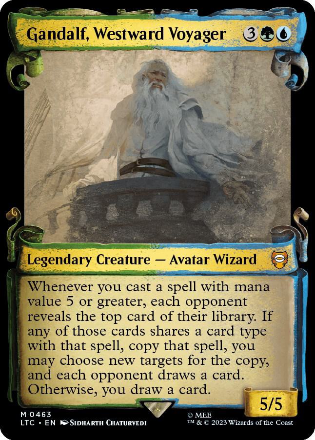 Gandalf Westward Voyager Showcase Scrolls (Commander: The Lord of the Rings: Tales of Middle-earth) 