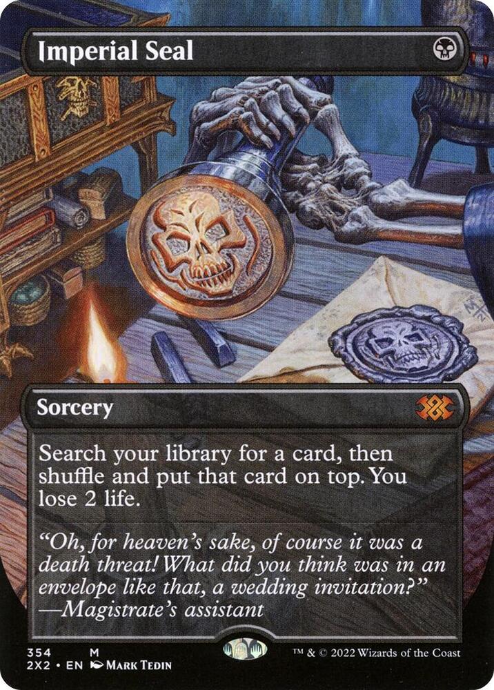 Imperial Seal Borderless 354 (Double Masters 2022)  - Foil