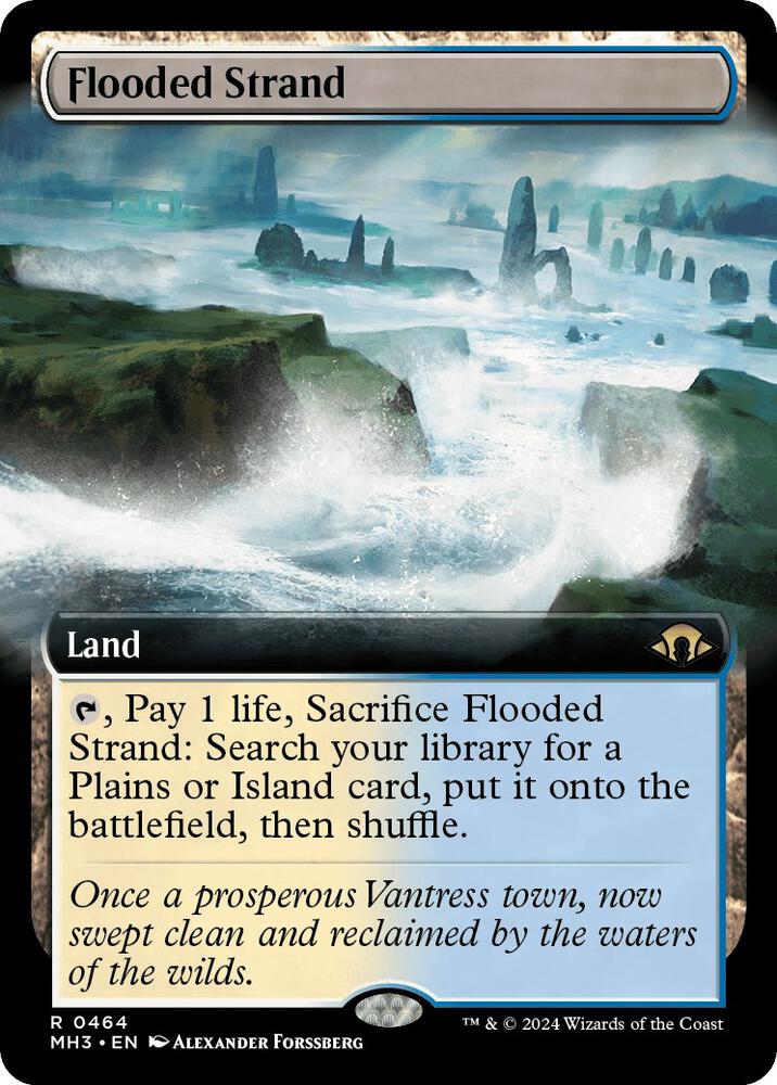 Flooded Strand 464/319 (Modern Horizons 3)  - Extended Art Foil