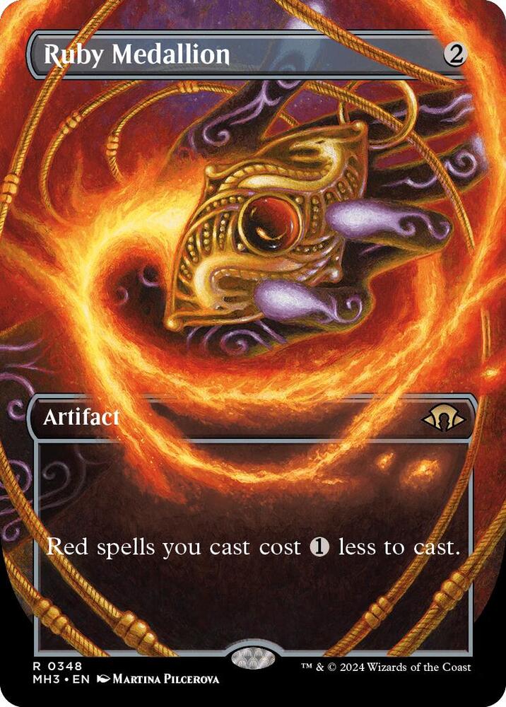 Ruby Medallion 348/319 (Modern Horizons 3)  - Borderless
