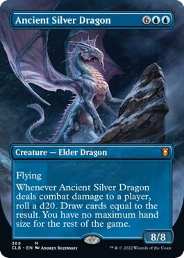Ancient Silver Dragon Borderless (Commander Legends: Battle for Baldur's Gate)  - undefined