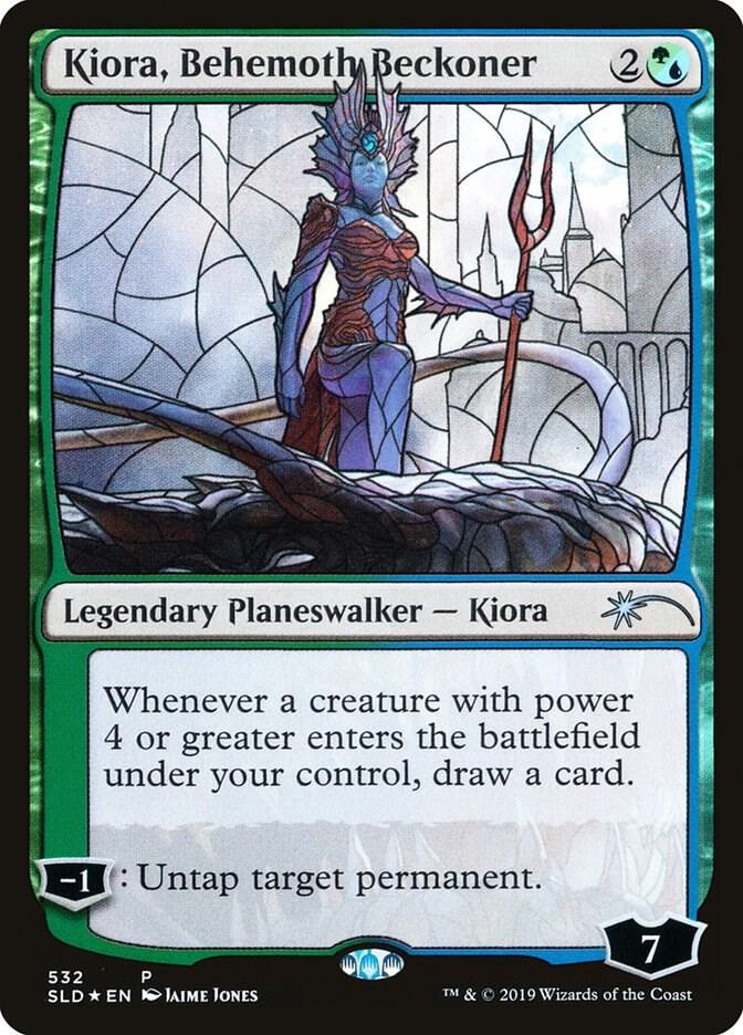 Kiora Behemoth Beckoner Stained Glass (Secret Lair Drop Series)  - undefined