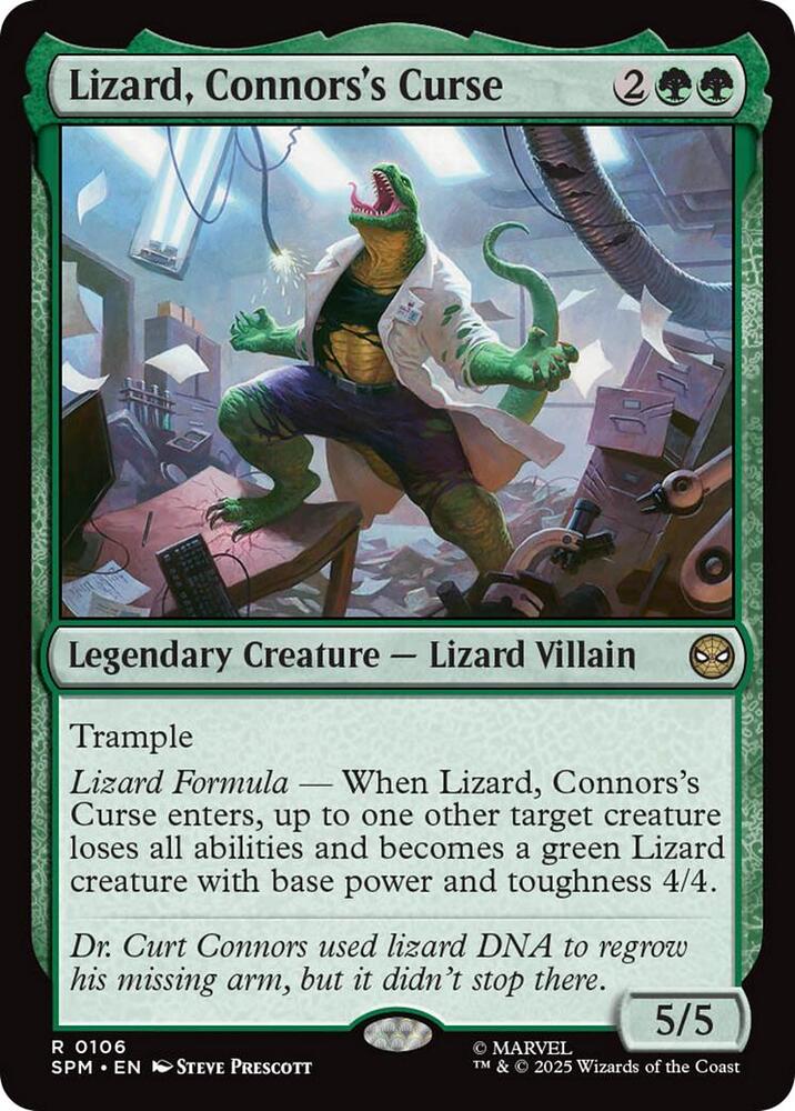 Lizard Connorss Curse (Marvel's Spider-Man) 