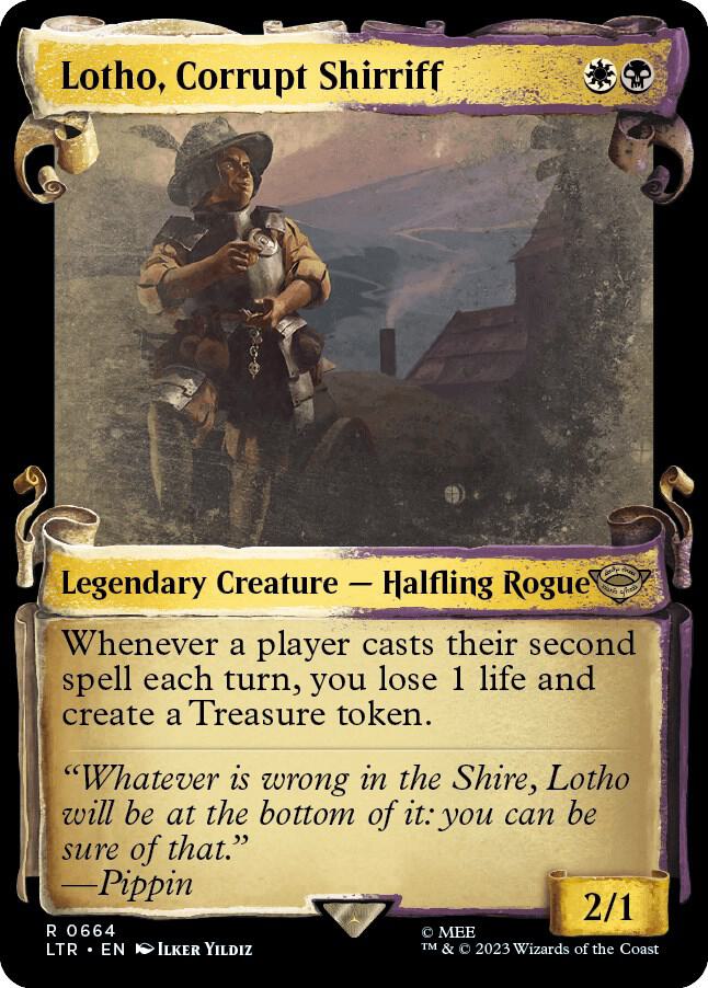 Lotho, Corrupt Shirriff 664/281 (Universes Beyond: The Lord of the Rings: Tales of Middle-earth)  - Showcase Scroll