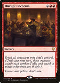 Disrupt Decorum 25/309 (Commander 2017) 