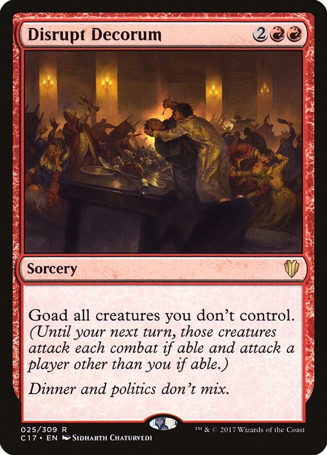 Disrupt Decorum 25/309 (Commander 2017) 