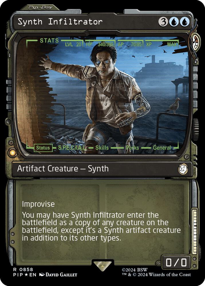 Synth Infiltrator Showcase Surge Foil (Universes Beyond: Fallout)  - undefined