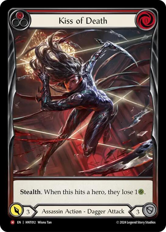 Kiss of Death Extended Art HNT012 (The Hunted)  - Cold Foil