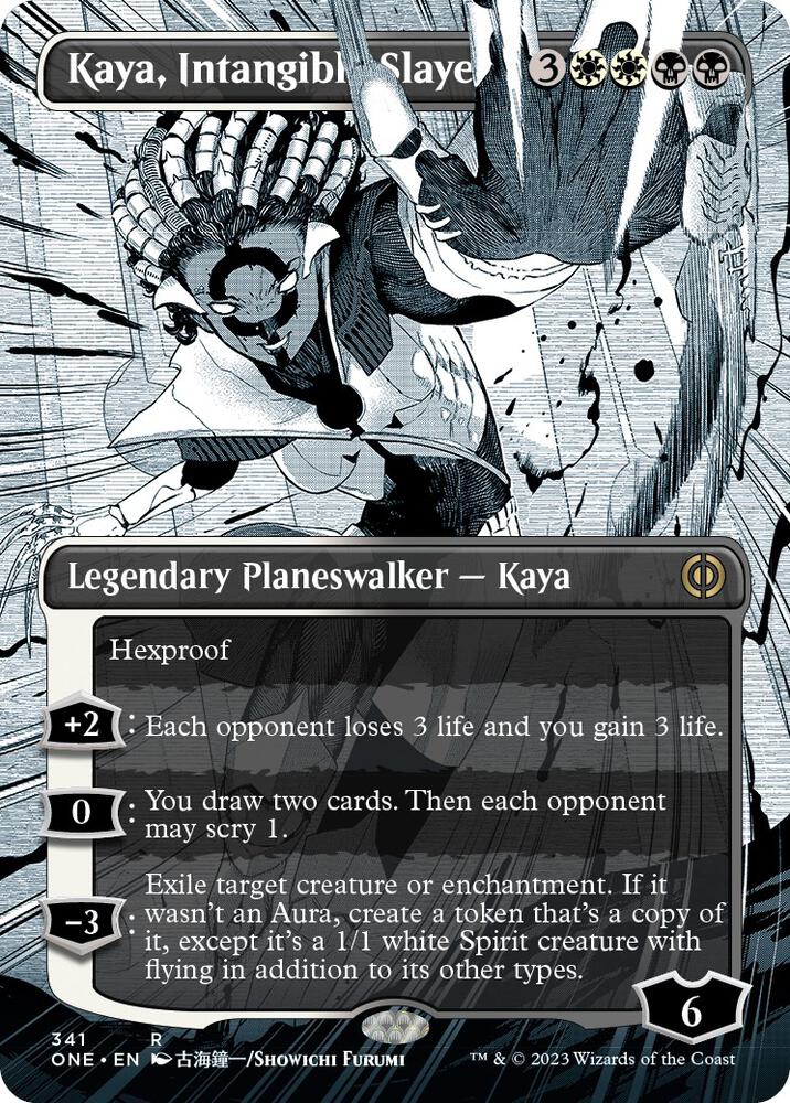 Kaya Intangible Slayer Borderless (Phyrexia: All Will Be One) 