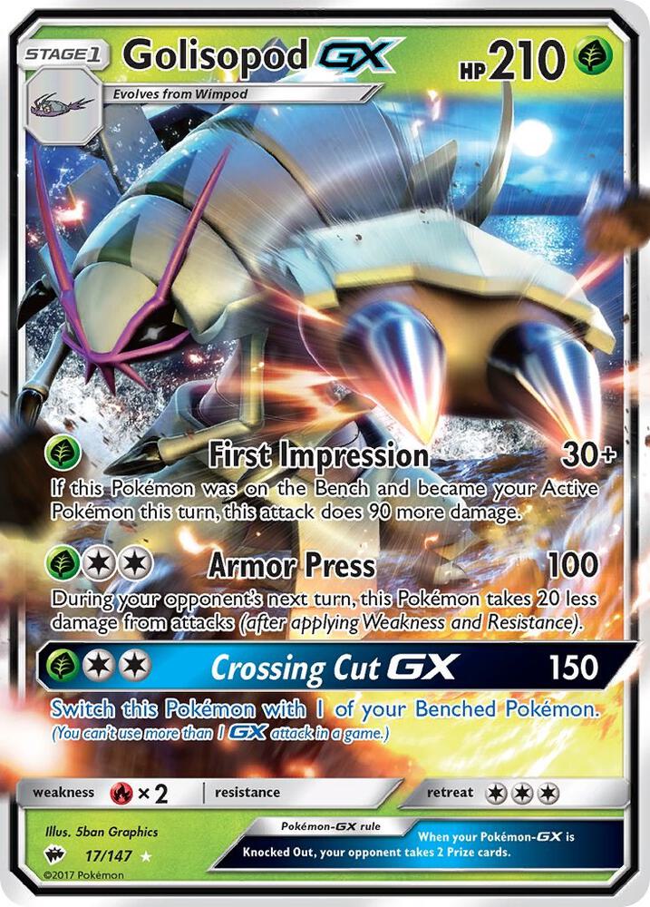 Golisopod GX (SM - Burning Shadows)  - Holofoil