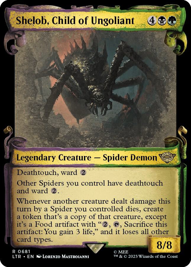 Shelob, Child of Ungoliant 681 (Universes Beyond: The Lord of the Rings: Tales of Middle-earth)  - Showcase Scroll Foil