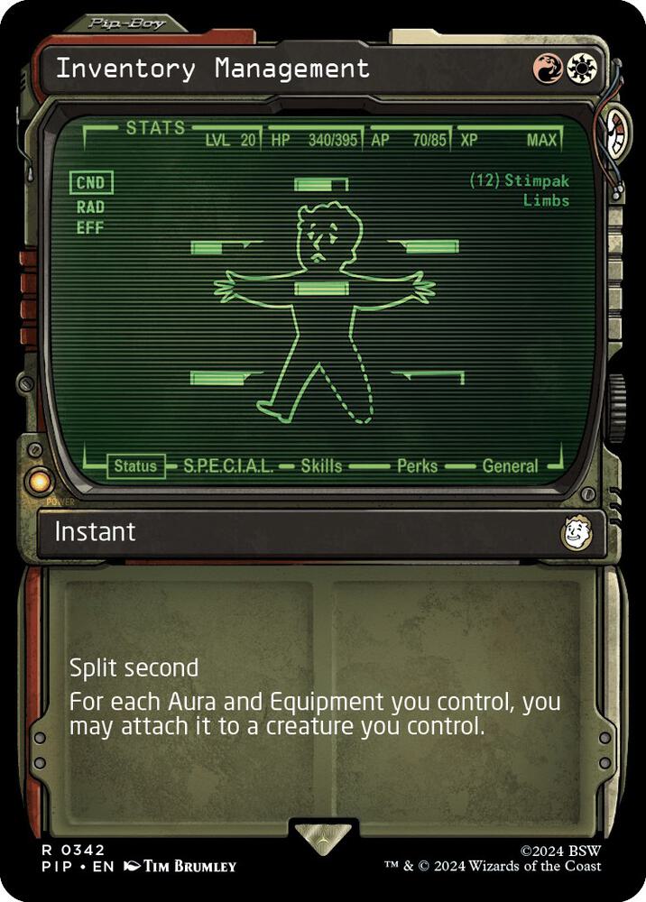 Inventory Management 342/326 (Universes Beyond: Fallout)  - Showcase Foil
