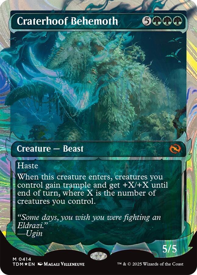 Craterhoof Behemoth Showcase Halo Foil (Tarkir: Dragonstorm)  - undefined