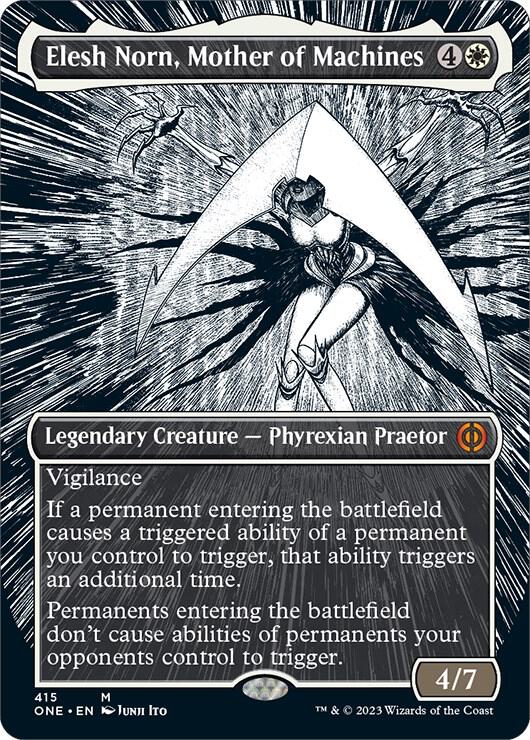 Elesh Norn Mother of Machines Borderless (Phyrexia: All Will Be One) 