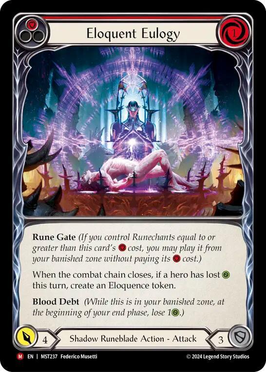 Eloquent Eulogy (Part the Mistveil) 