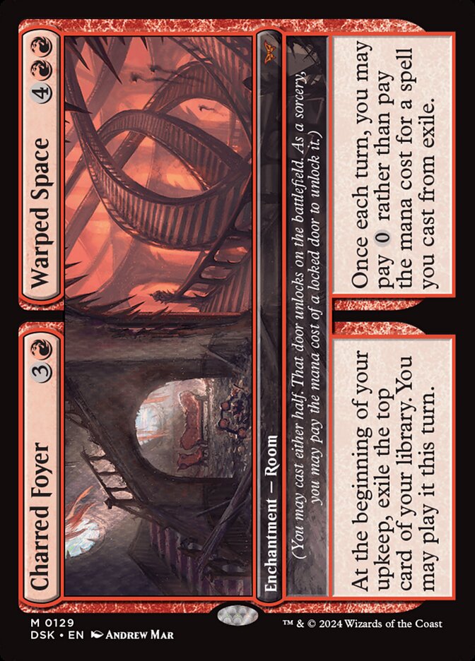 Charred Foyer // Warped Space 129 (Duskmourn: House of Horror) 