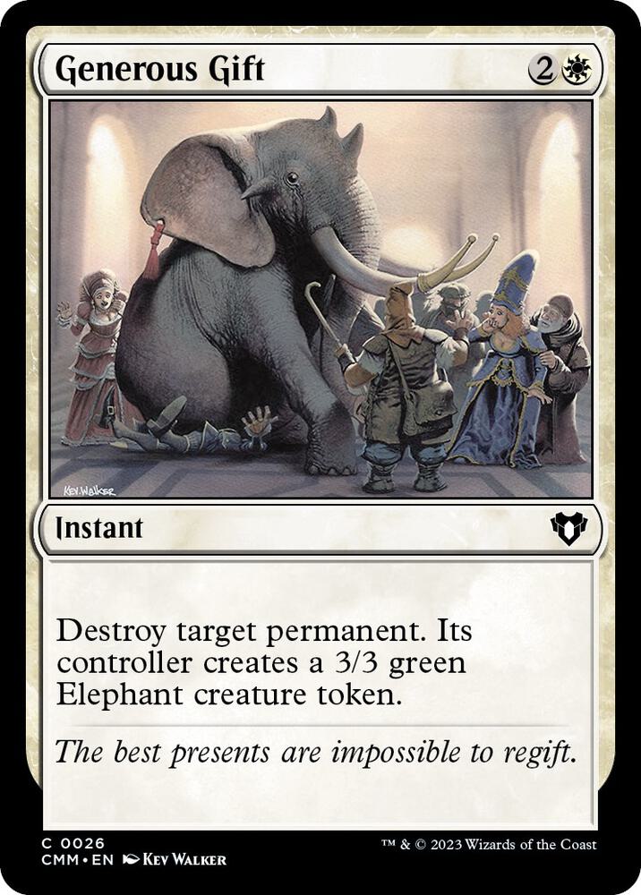 Generous Gift 26/451 (Commander Masters)  - Foil