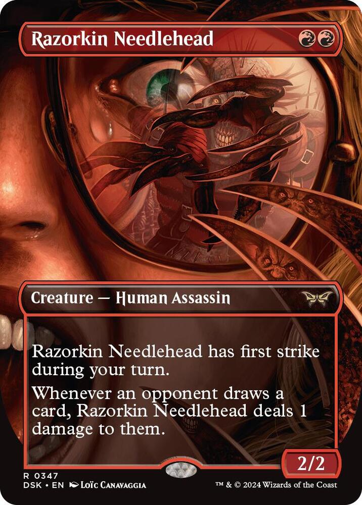 Razorkin Needlehead Borderless (Duskmourn: House of Horror) 