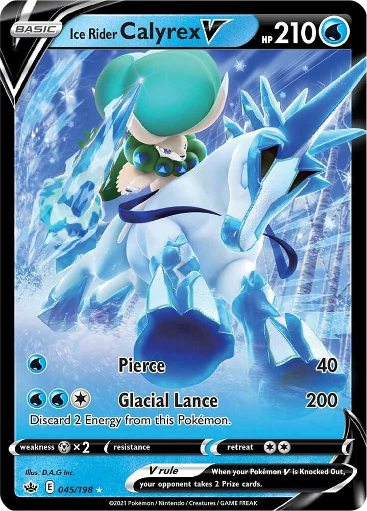 Ice Rider Calyrex V 045/198 (SWSH06: Chilling Reign)  - Holofoil
