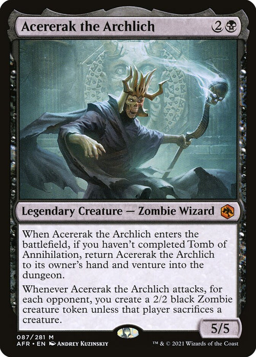 Acererak the Archlich 87/281 (Adventures in the Forgotten Realms) 