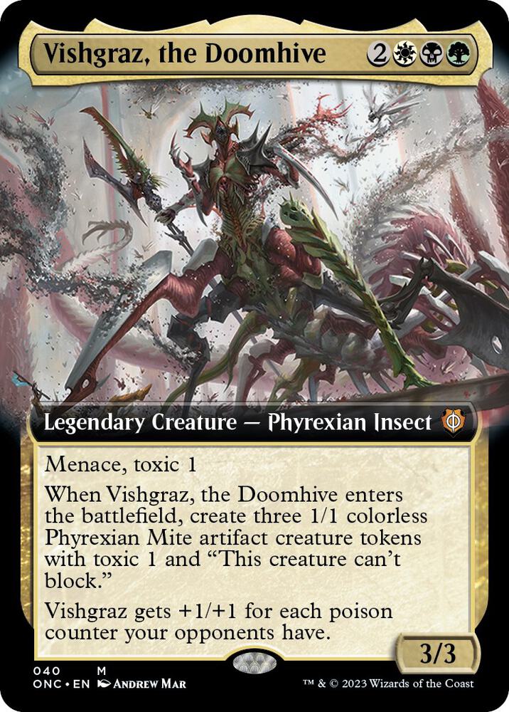 Vishgraz the Doomhive Extended Art (Commander: Phyrexia: All Will Be One) 