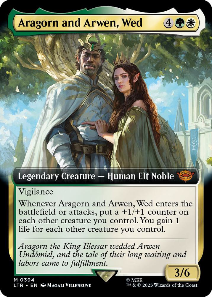 Aragorn and Arwen Wed Extended Art (Universes Beyond: The Lord of the Rings: Tales of Middle-earth) 