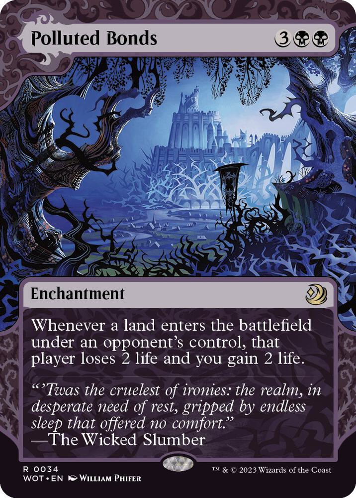 Polluted Bonds 34 (Wilds of Eldraine: Enchanting Tales)  - Foil